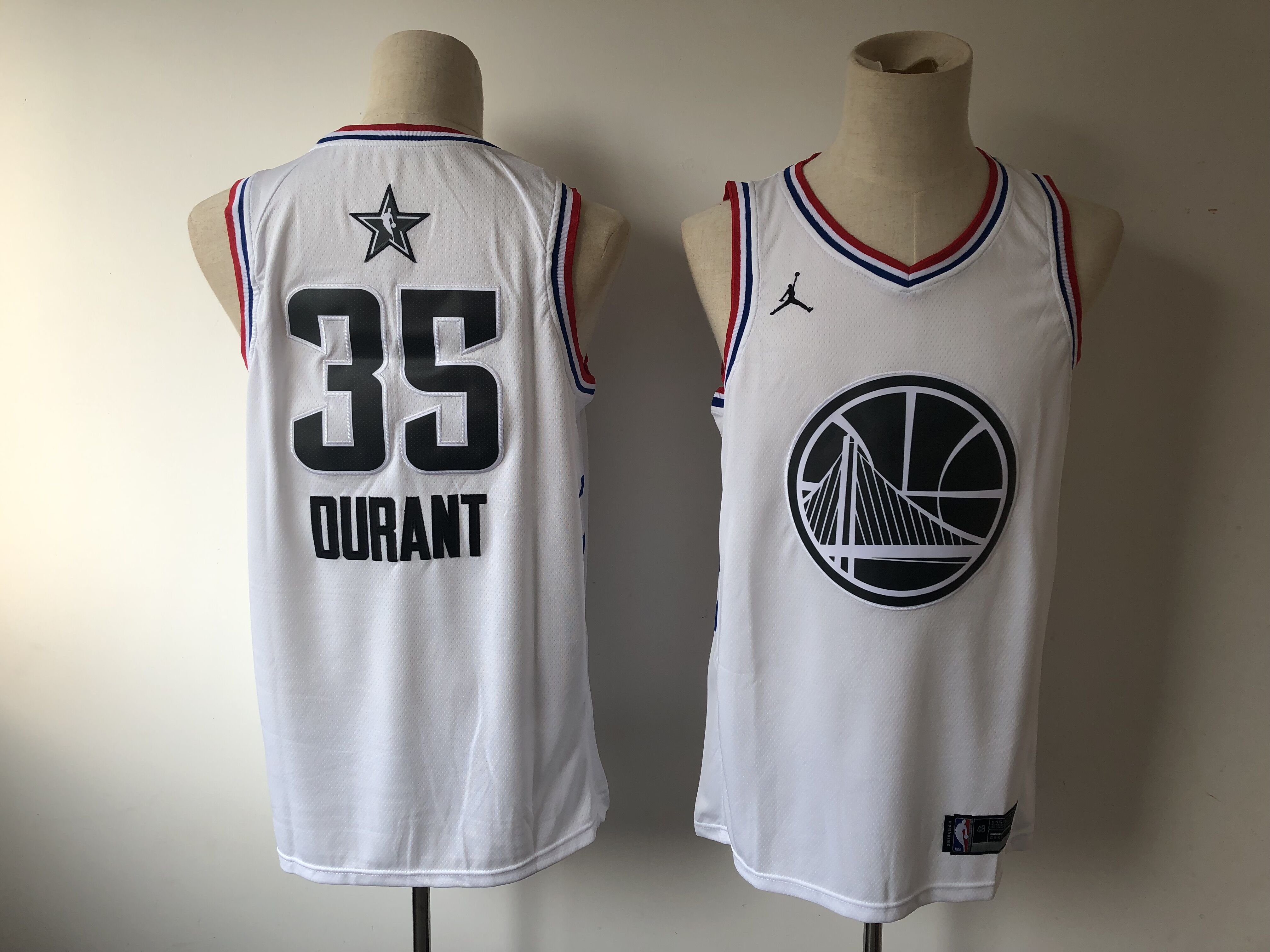 Men Golden State Warriors #35 Durant White 2019 All Star NBA Jerseys->toronto raptors->NBA Jersey